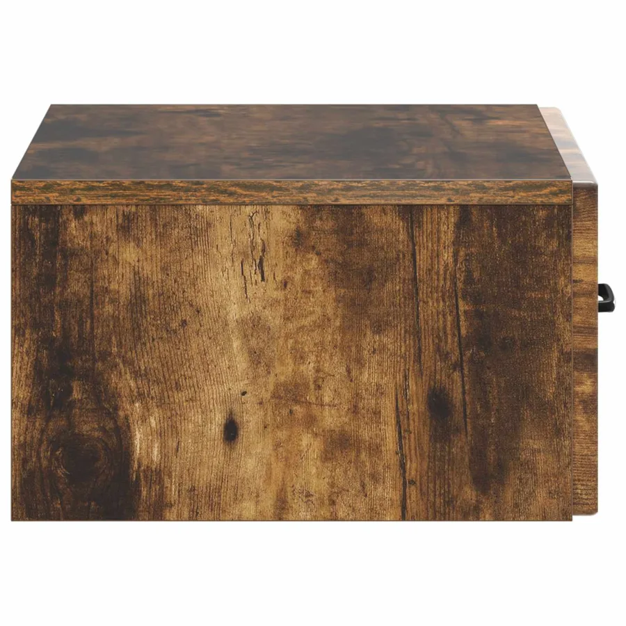 Cabinet de chevet mural Chêne fumé 49 x 34,5 x 20 cm - 6