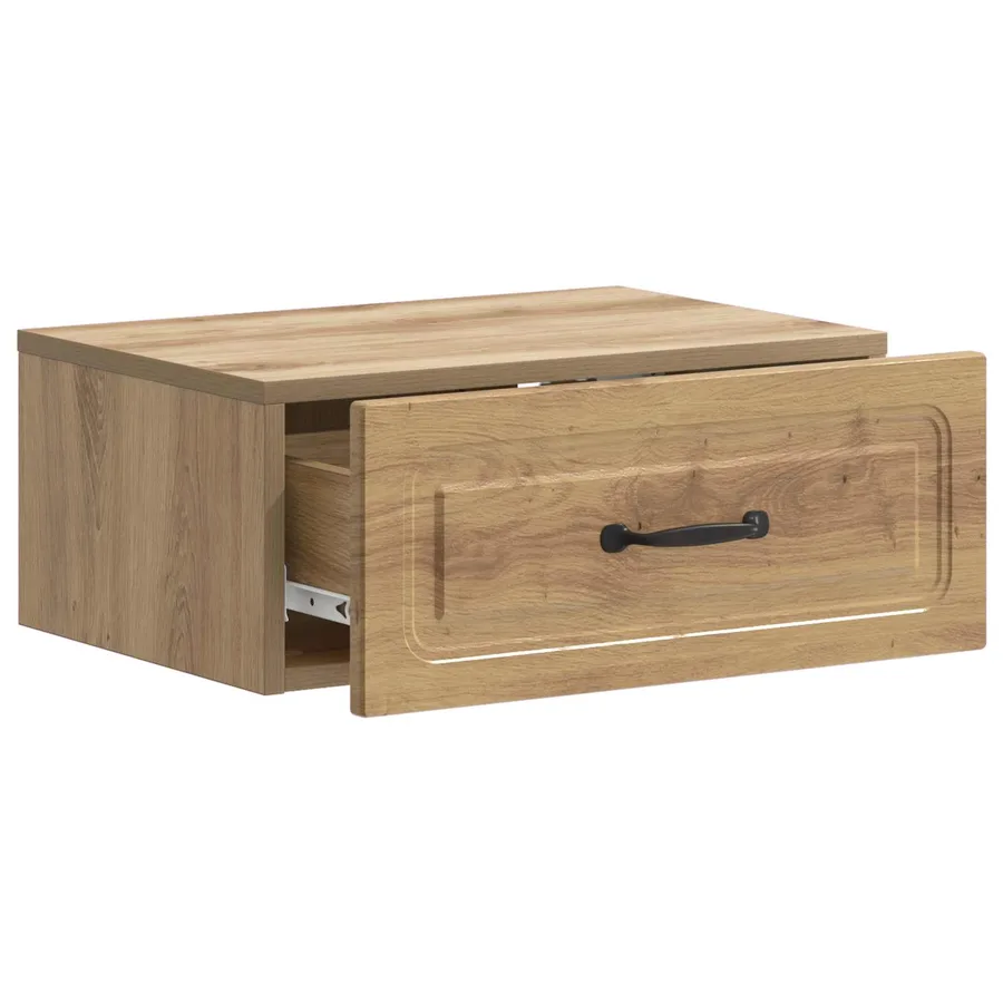 Cabinet de chevet mural Chêne artisanal 49 x 34,5 x 20 cm - 4