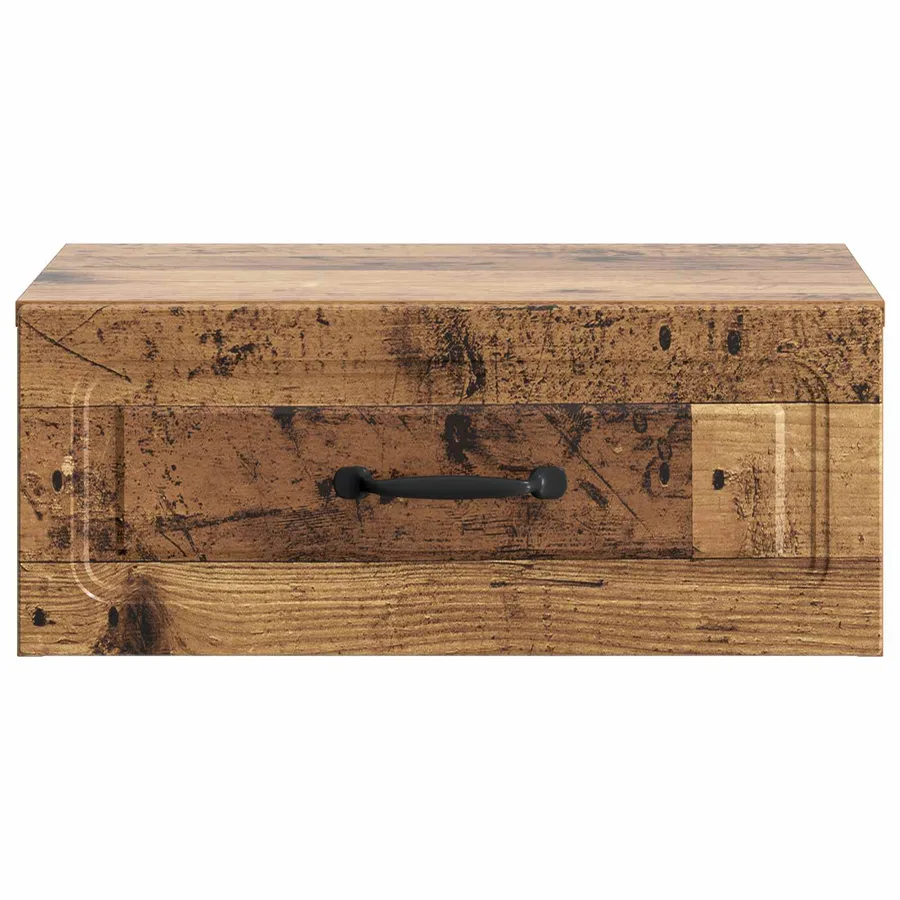 Cabinet de chevet mural Bois ancien 49 x 34,5 x 20 cm - 5