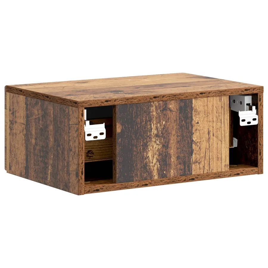 Cabinet de chevet mural Bois ancien 49 x 34,5 x 20 cm - 7