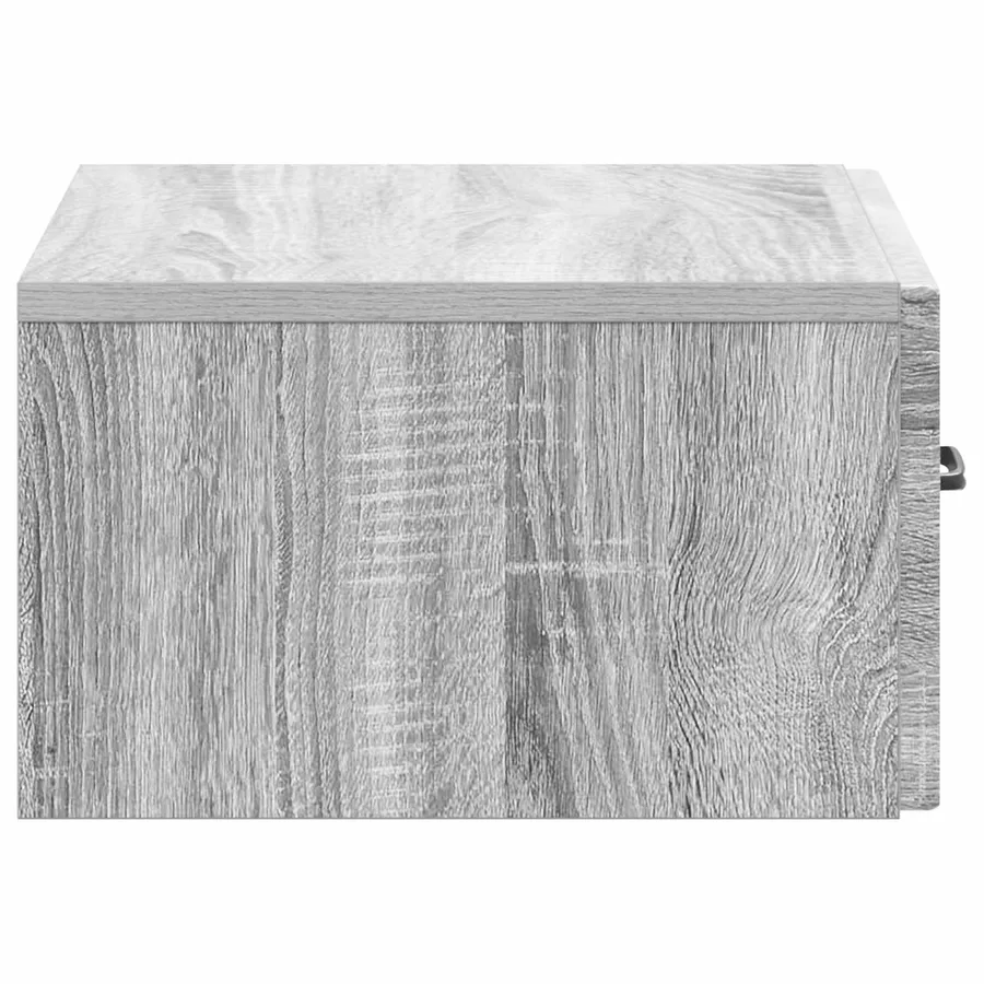 Cabinet de chevet mural Sonoma gris 49 x 34,5 x 20 cm - 6