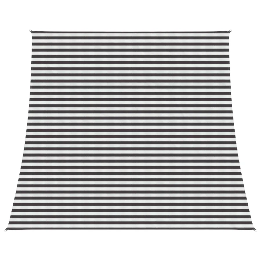 Voile d'ombre Anthracite et blanc 4 / 5 x 4 m HDPE