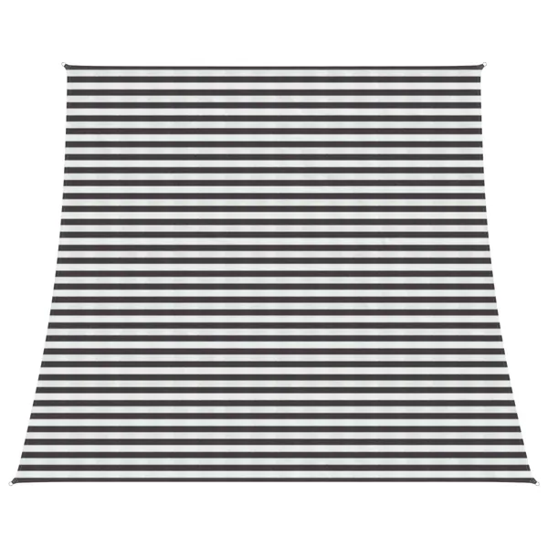 Voile d'ombre Anthracite et blanc 4 / 5 x 4 m HDPE