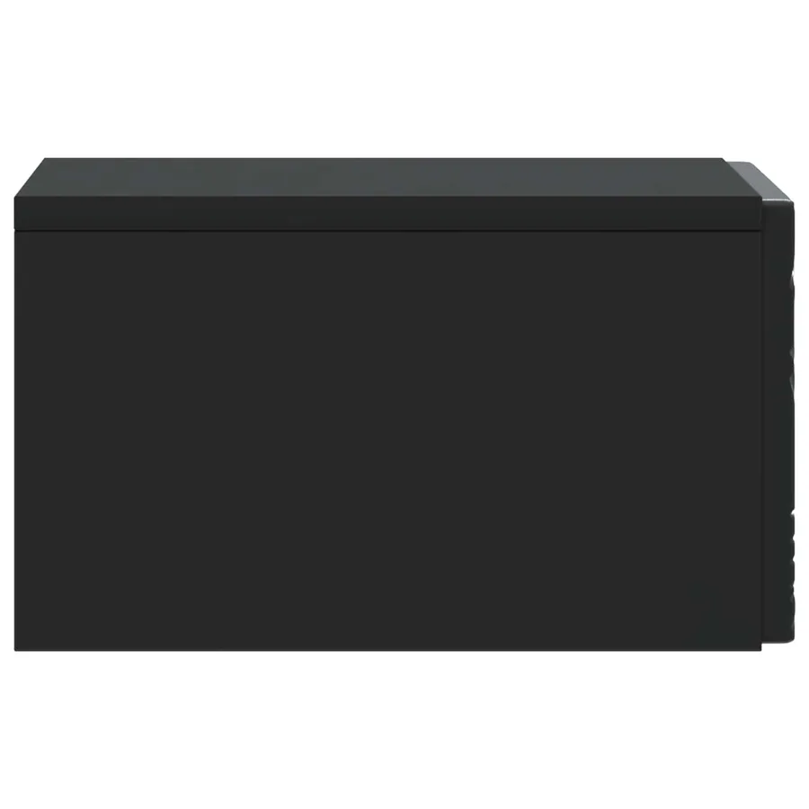 Cabinet de chevet mural 2 pcs Noir 49 x 34,5 x 20 cm - 7