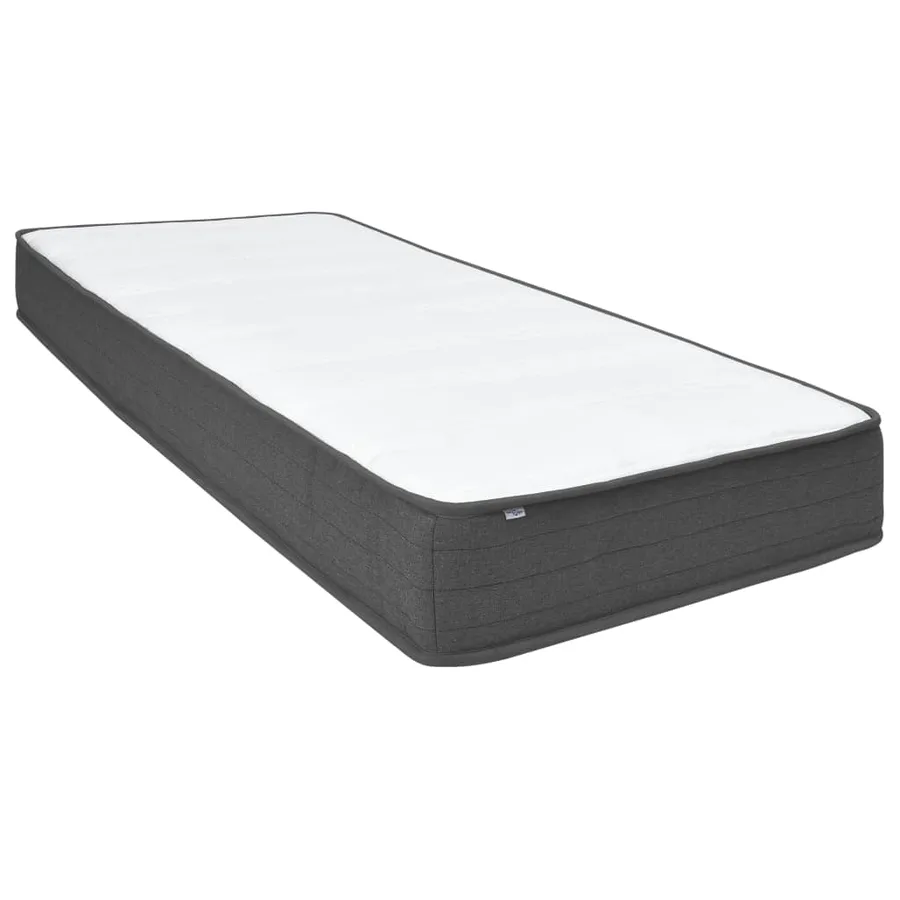 Sommier à lattes de lit Gris foncé Tissu 200x200 cm - 7