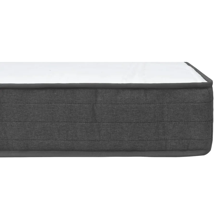 Sommier à lattes de lit Gris foncé Tissu 200x200 cm - 9