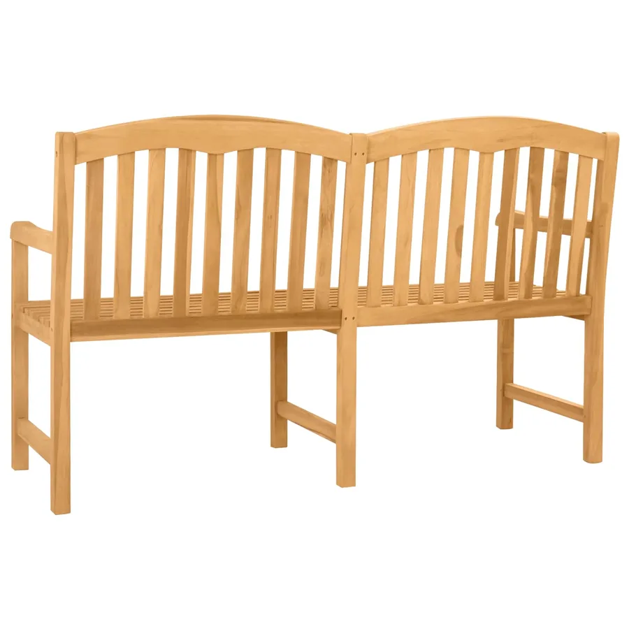 Banc en Bois Sculpté en Rose 179,5 x 61 x 90 cm Naturel - 5