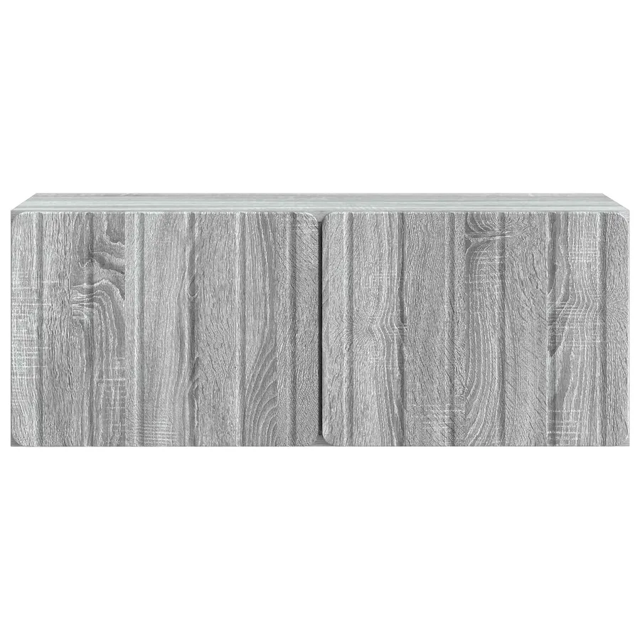Meuble TV mural 78,5 x 31 x 30 cm Sonoma gris Bois d'ingénierie - 6