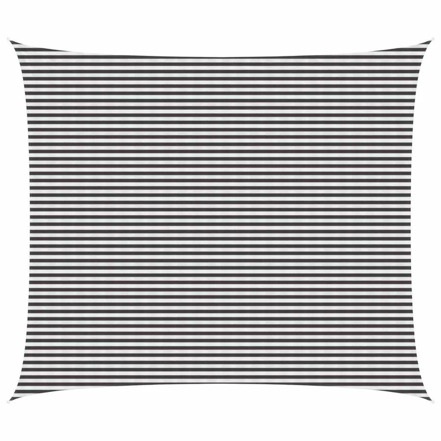 Voile d'ombre Anthracite et blanc 6 x 7 m HDPE