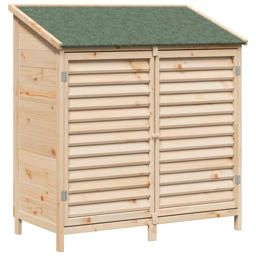 Abri de jardin Naturel 106 x 56 x 113,5 cm Bois de Sapin Massif - 2