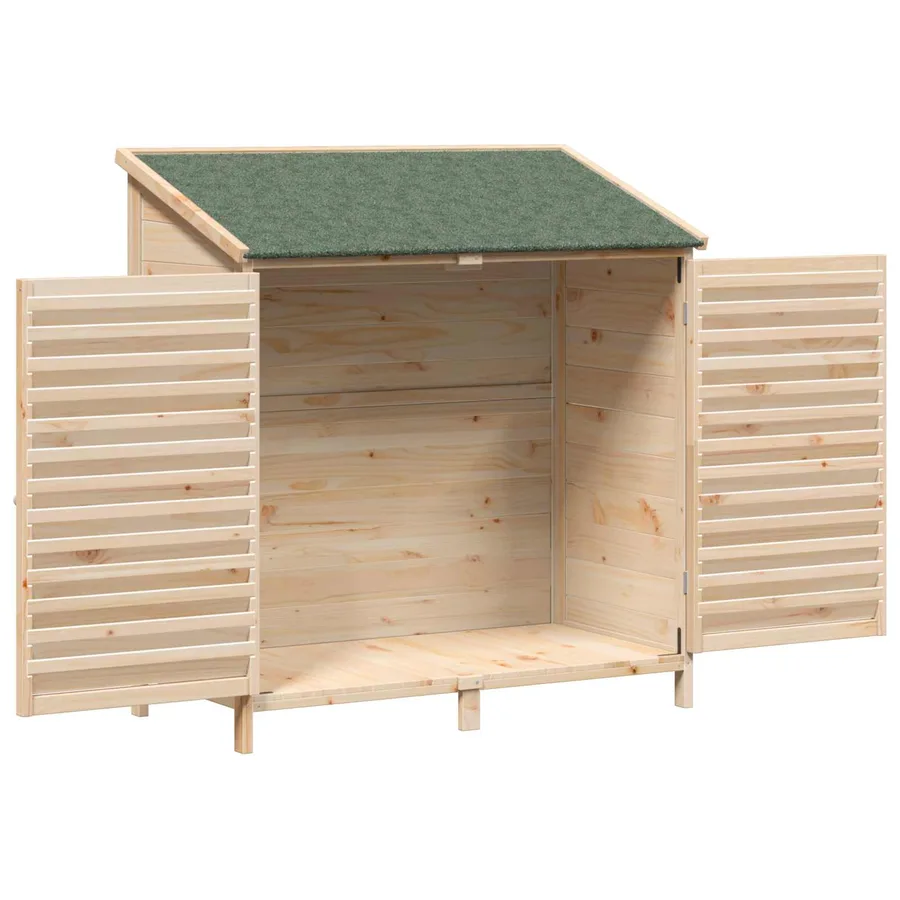 Abri de jardin Naturel 106 x 56 x 113,5 cm Bois de Sapin Massif - 4