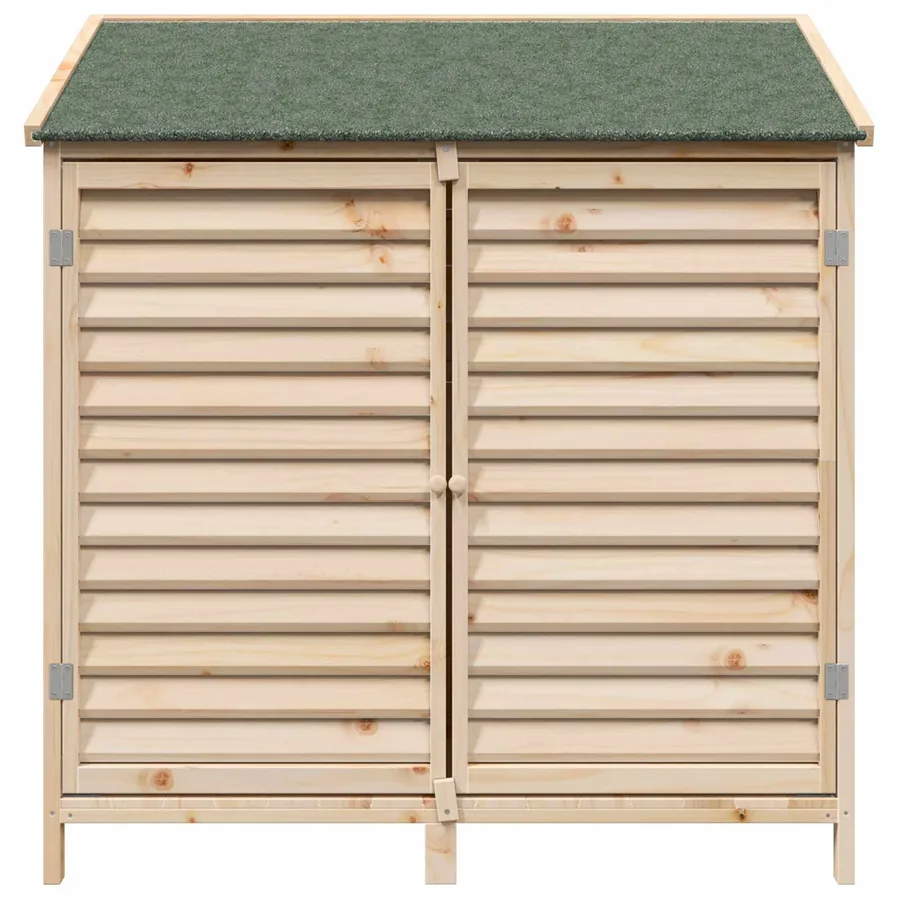 Abri de jardin Naturel 106 x 56 x 113,5 cm Bois de Sapin Massif - 5