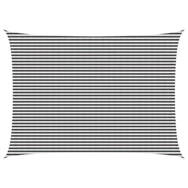 Voile d'ombre Anthracite et blanc 5 x 7 m HDPE
