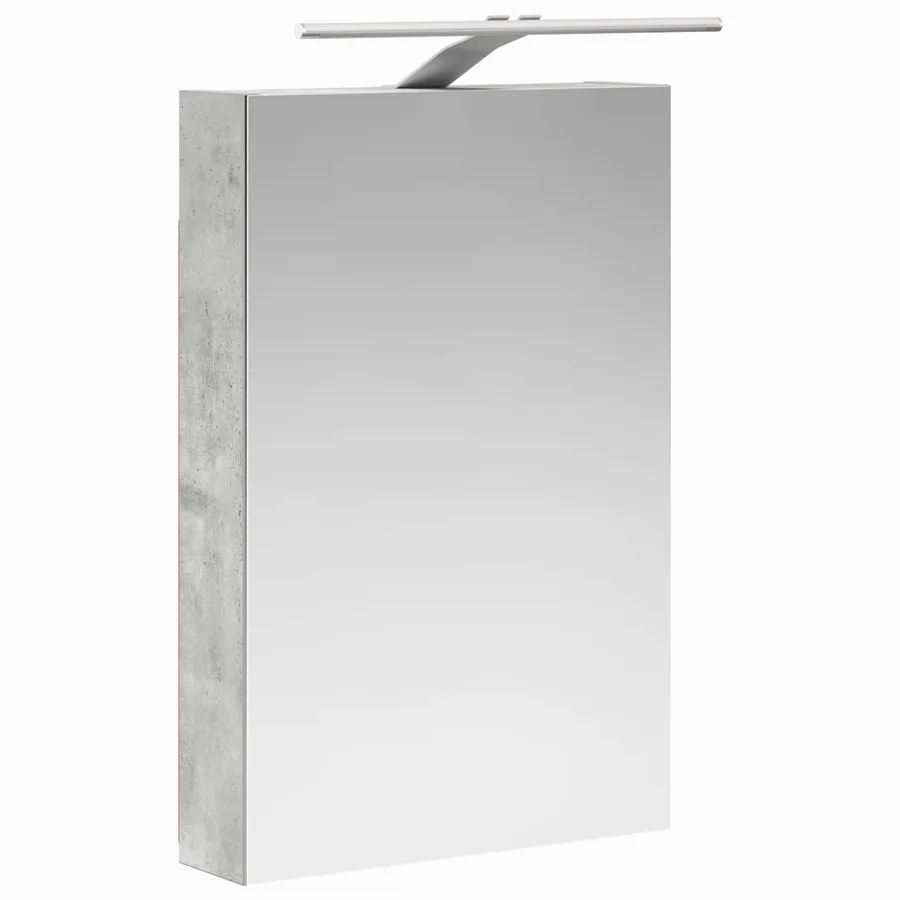 Ensemble d'armoire de salle de bain 5 pcs Gris béton - 7