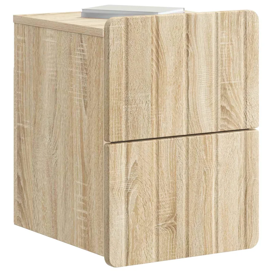 Cabinet de chevet mural Chêne Sonoma 33 x 34,5 x 43 cm - 3