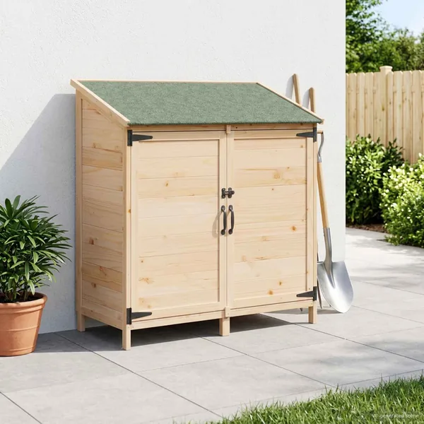 Abri de jardin avec toit Naturel 106,5 x 56 x 113,5 cm