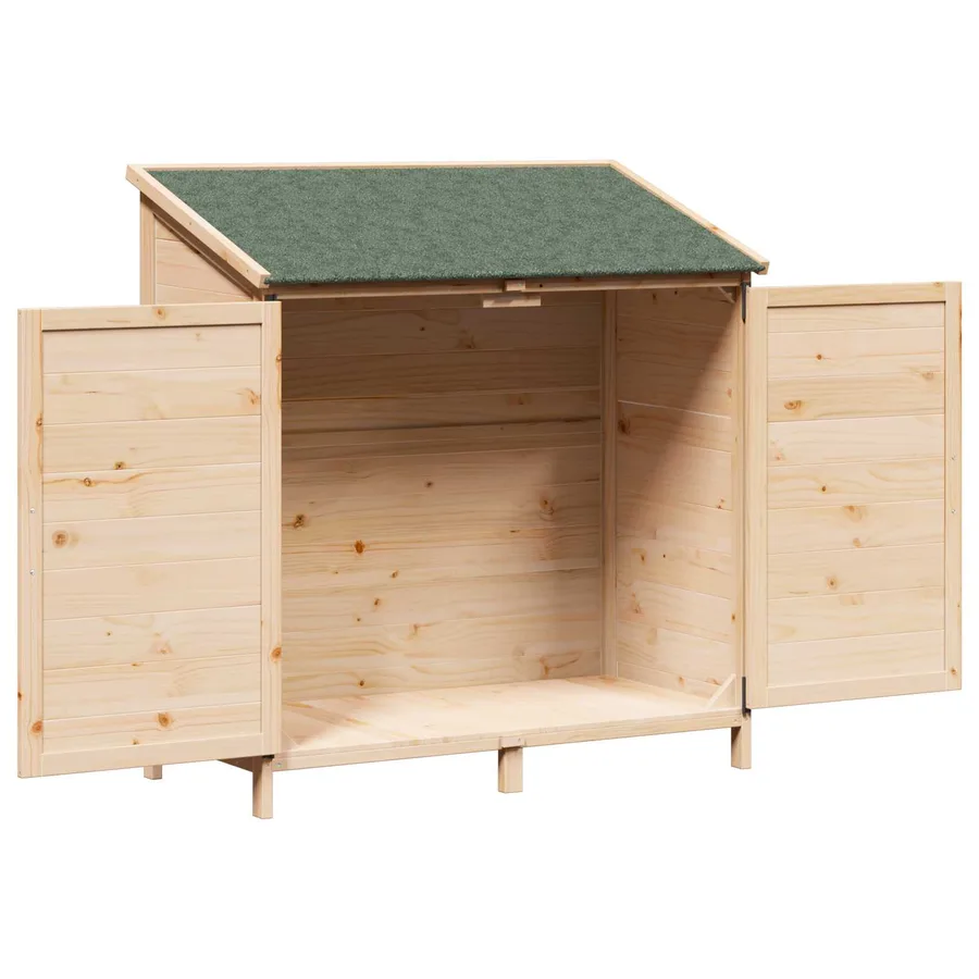 Abri de jardin avec toit Naturel 106,5 x 56 x 113,5 cm - 3