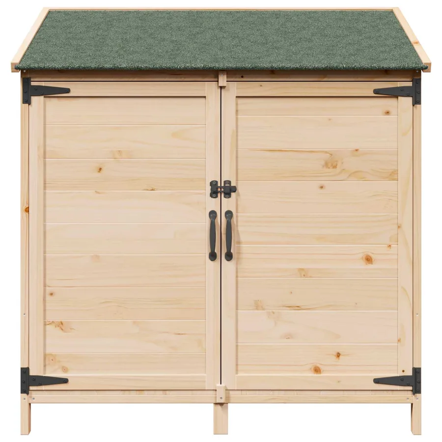 Abri de jardin avec toit Naturel 106,5 x 56 x 113,5 cm - 4