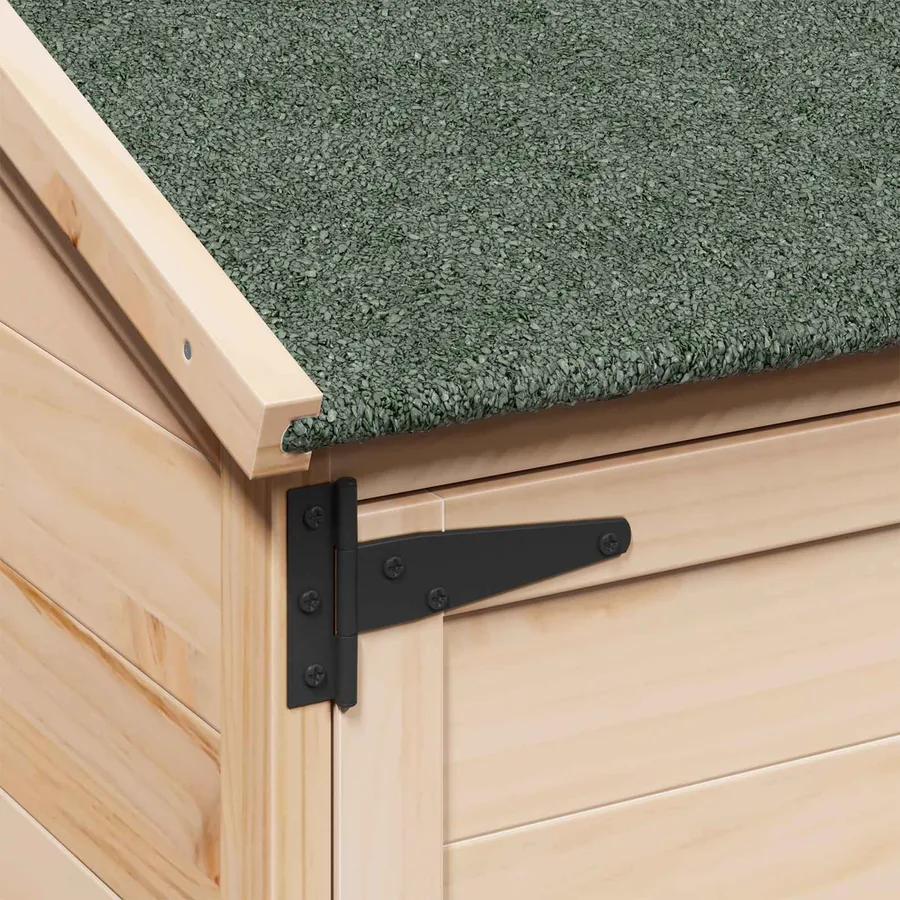 Abri de jardin avec toit Naturel 106,5 x 56 x 113,5 cm - 7