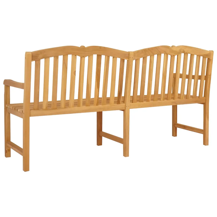 Banc en Bois Sculpté en Rose 180,5 x 60 x 96 cm Naturel - 5