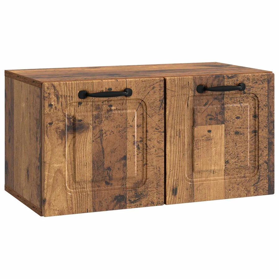Meuble TV mural Bois ancien 59,5 x 31 x 30 cm Bois d'ingénierie - 2