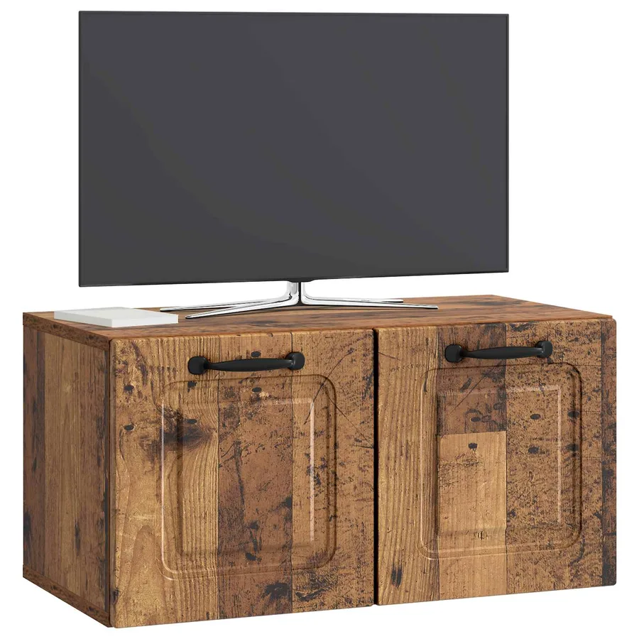 Meuble TV mural Bois ancien 59,5 x 31 x 30 cm Bois d'ingénierie - 3