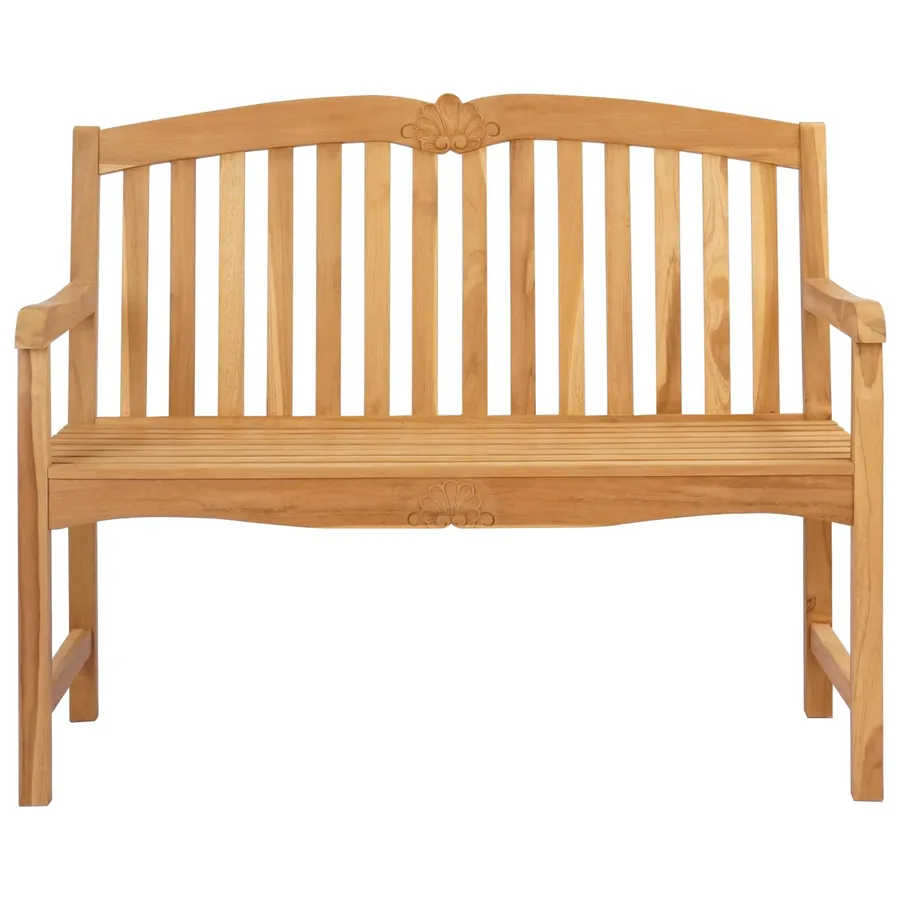 Banc en Bois Sculpté en Rose 114 x 60 x 95 cm Naturel - 3