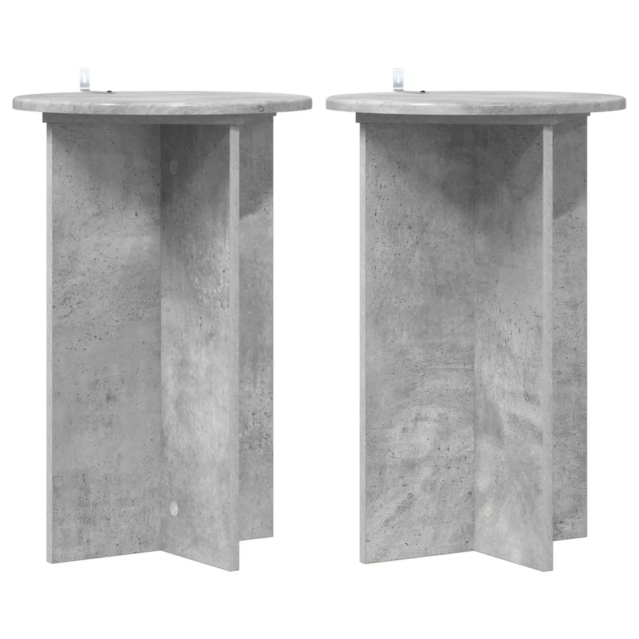 Support de Plante 2 pcs Gris béton Ø40 x 60 cm - 2