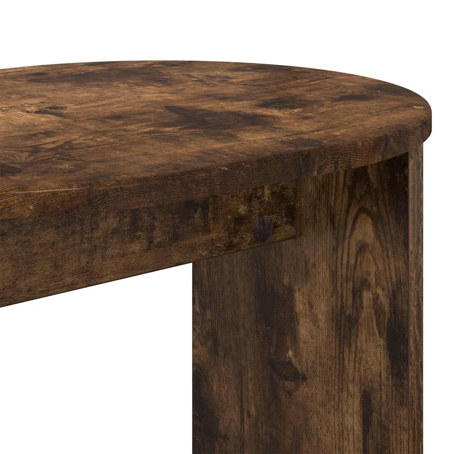 Table d'appoint Chêne fumé 50 x 39,5 x 55 cm Bois d'ingénierie - 8