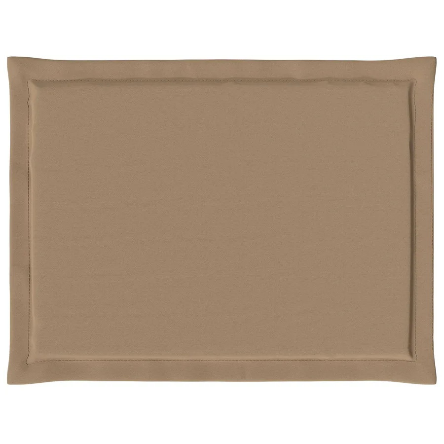 Coussins de siège 4 pcs Taupe 47 x 36 x 2 cm Polyester - 5
