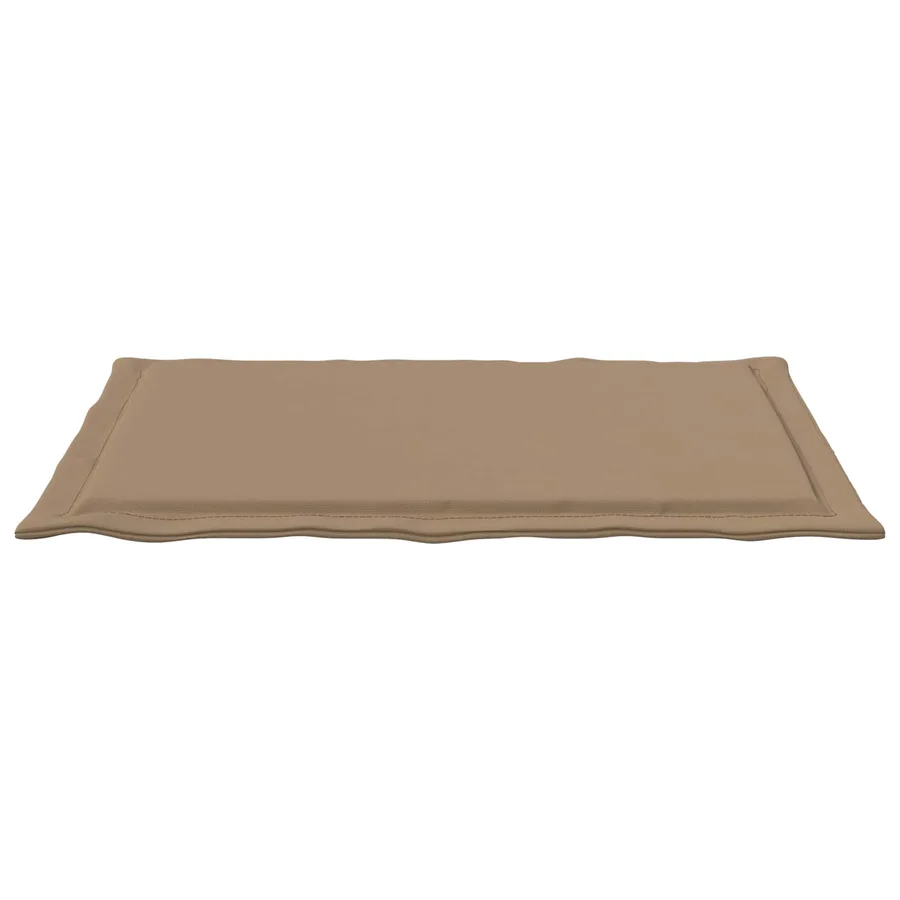 Coussins de siège 4 pcs Taupe 47 x 36 x 2 cm Polyester - 7