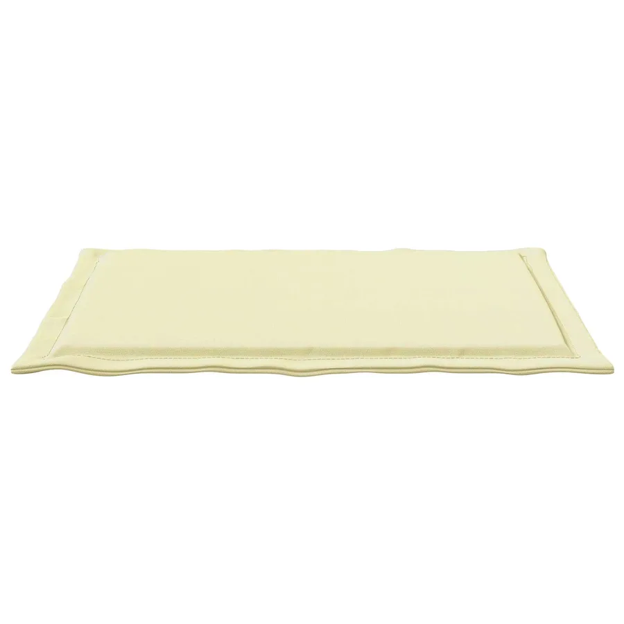Coussins de siège 2 pcs Crème 47 x 36 x 2 cm Polyester - 7