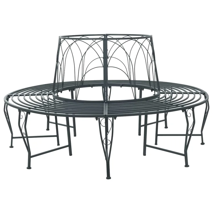 Banc d'Arbre 8-Nombre de places Ø 160 x 89 cm Acier