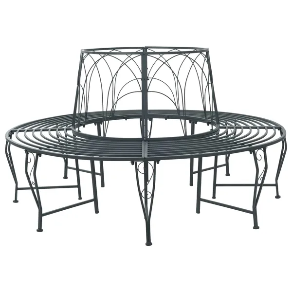 Banc d'Arbre 8-Nombre de places Ø 160 x 89 cm Acier