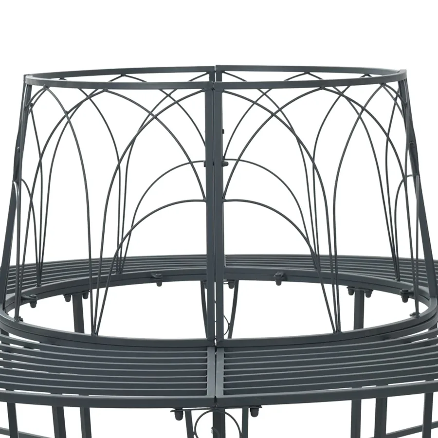 Banc d'Arbre 8-Nombre de places Ø 160 x 89 cm Acier - 4