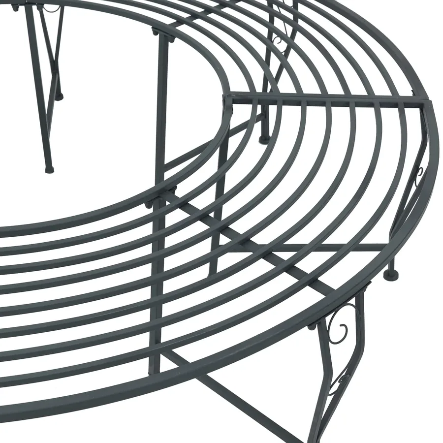 Banc d'Arbre 8-Nombre de places Ø 160 x 44 cm Acier - 4