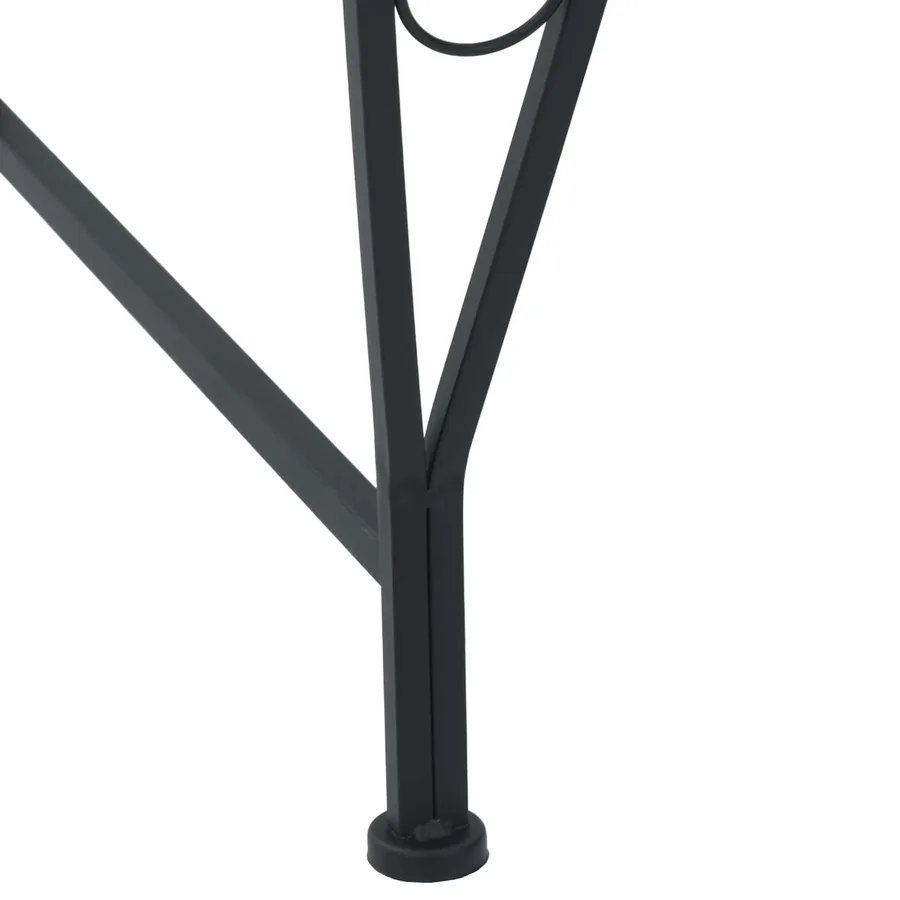 Banc d'Arbre 8-Nombre de places Ø 160 x 44 cm Acier Noir Rond - 3