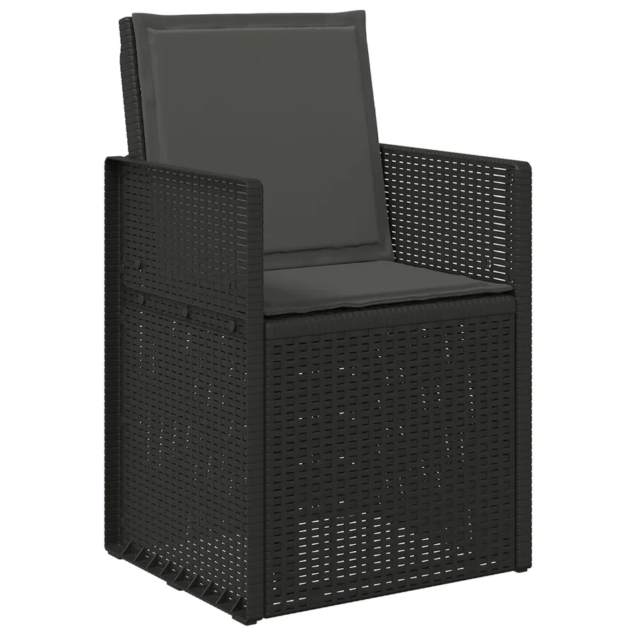 Coussins de siège et de dos 4 pcs Anthracite 47 x 45 x 2 cm - 3