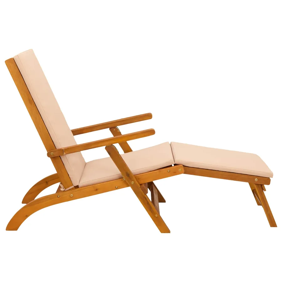 Chaise longue inclinable et pliable 2 pcs 55 x 146 x 91 cm - 7