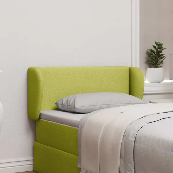 Oreille de tête de lit Vert 40 x 23 x 6 cm tissu