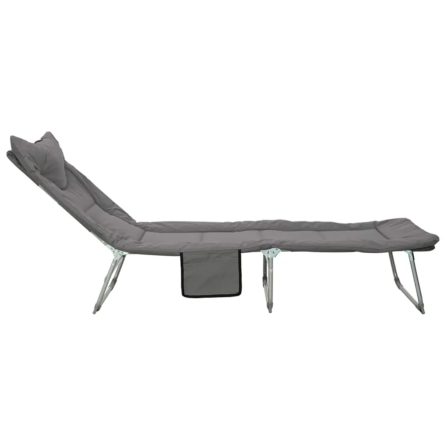 Transat pliant avec coussin Vert foncé - 32
