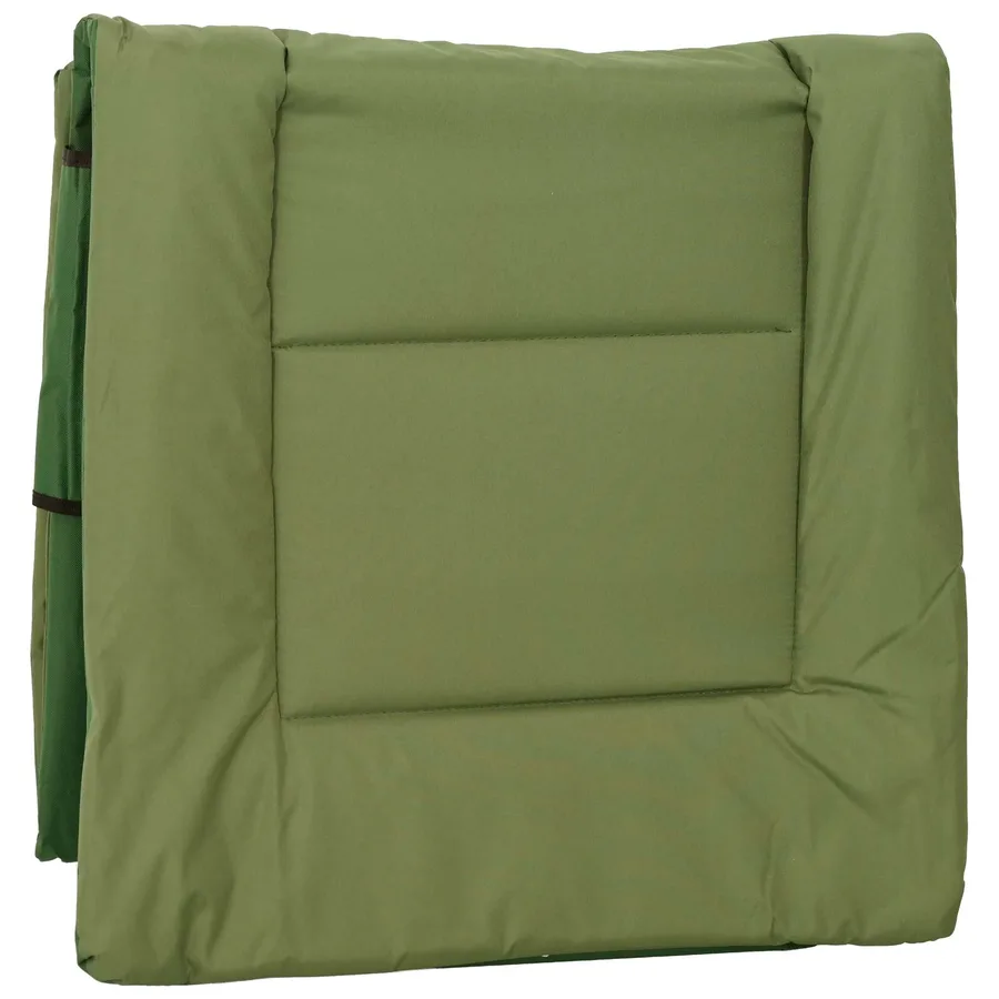 Transat pliant avec coussin Vert foncé - 4