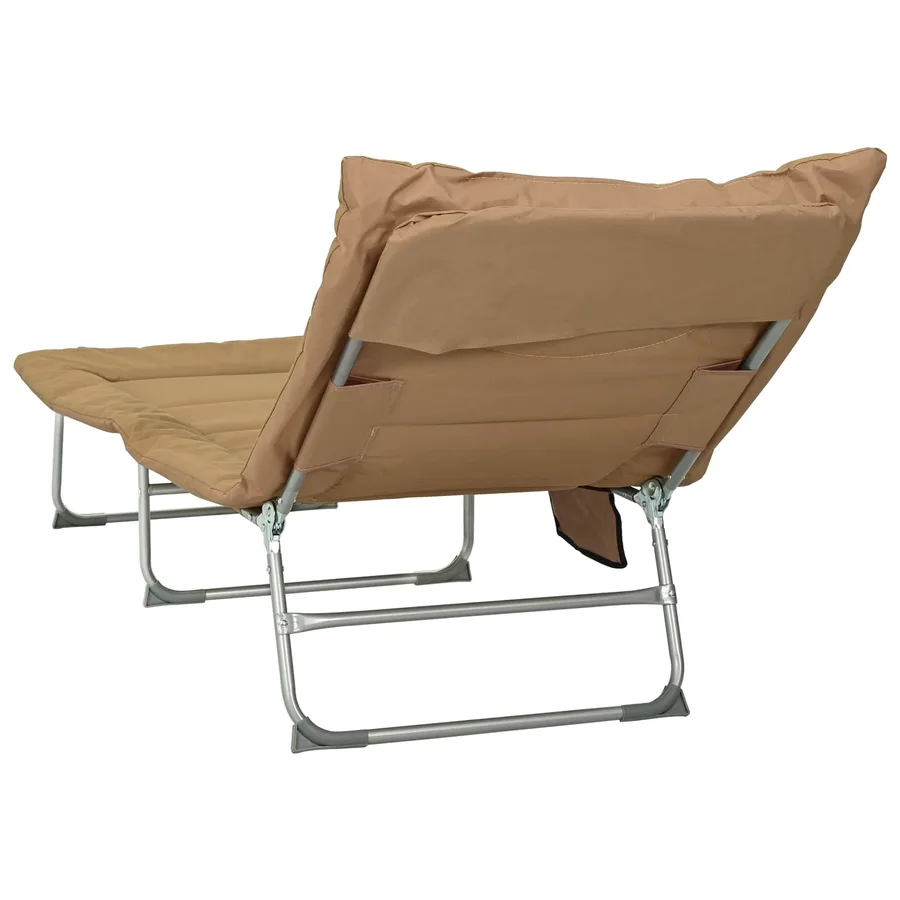 Transat pliant avec coussin Vert foncé - 45