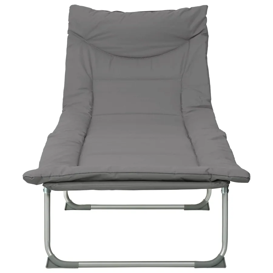 Transat pliant avec coussin Vert foncé - 55