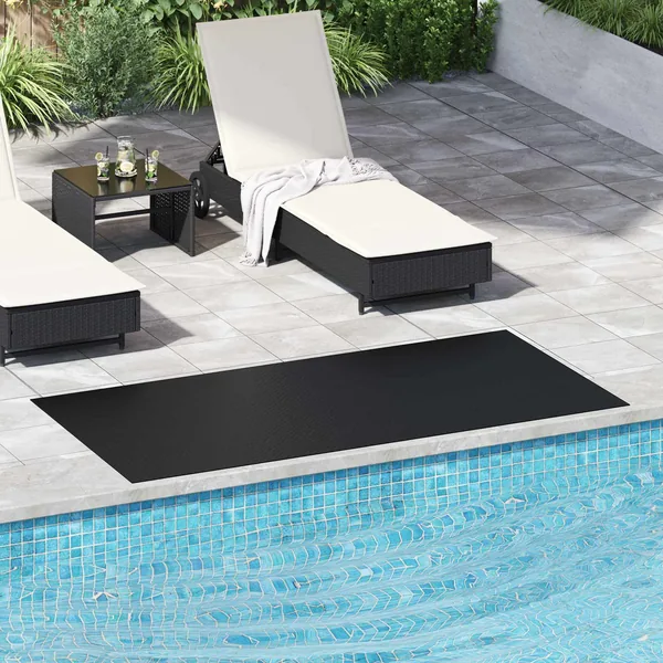 Tapis de sol Noir 1 x 2 m Caoutchouc