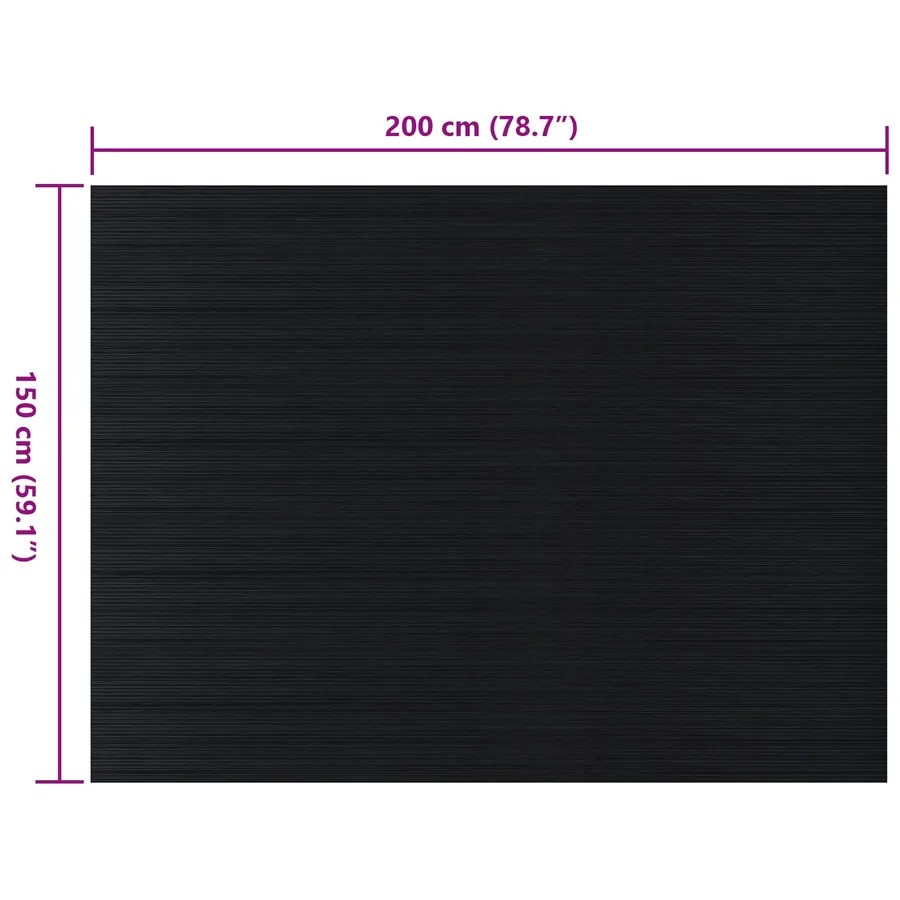 Tapis de sol Noir 1,5 x 2 m Caoutchouc - 6