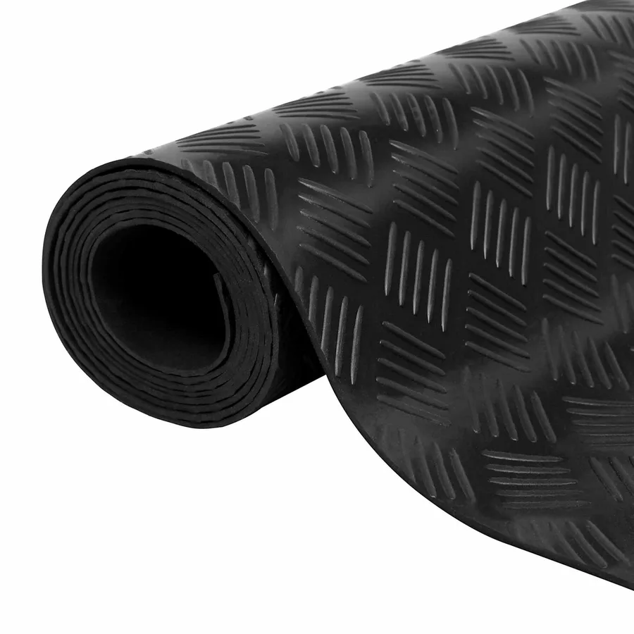 Tapis de sol Noir 1,5 x 2 m Caoutchouc - 2