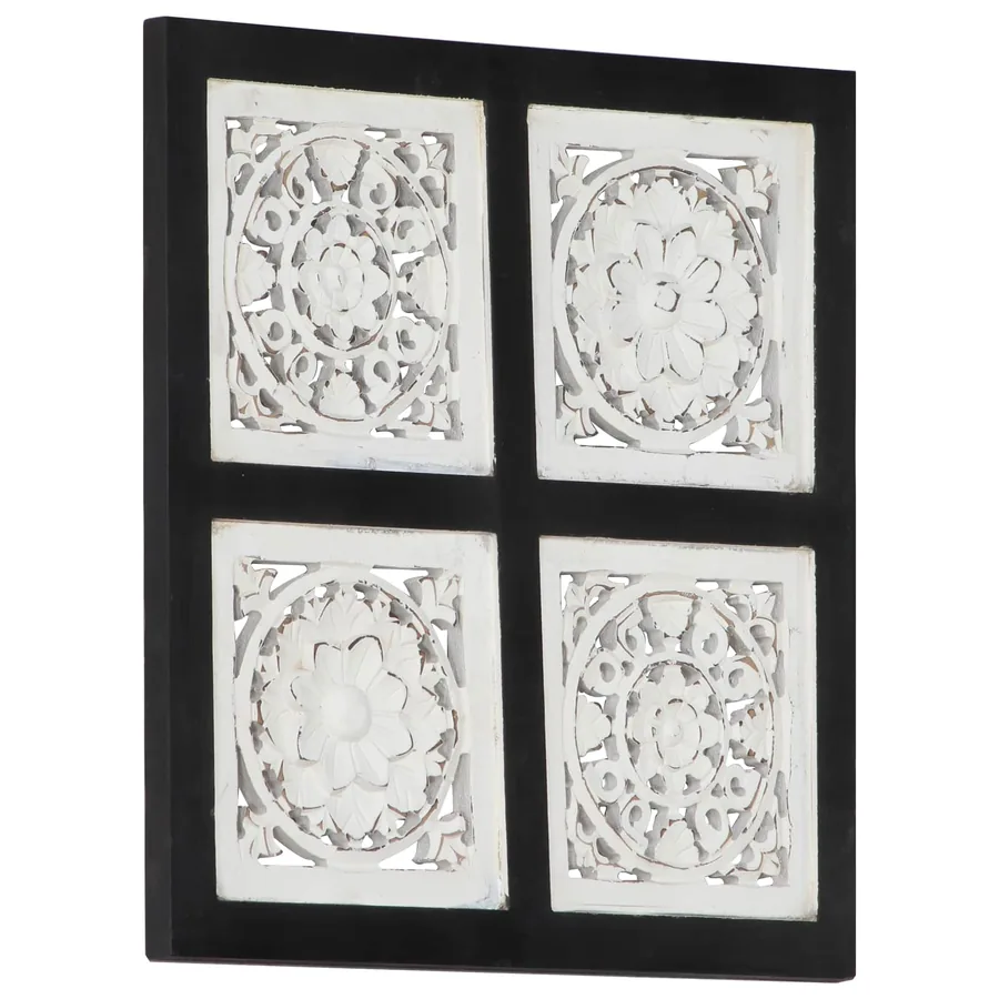 Décor artistique Noir et Blanc 40 x 40 x 1,5 cm