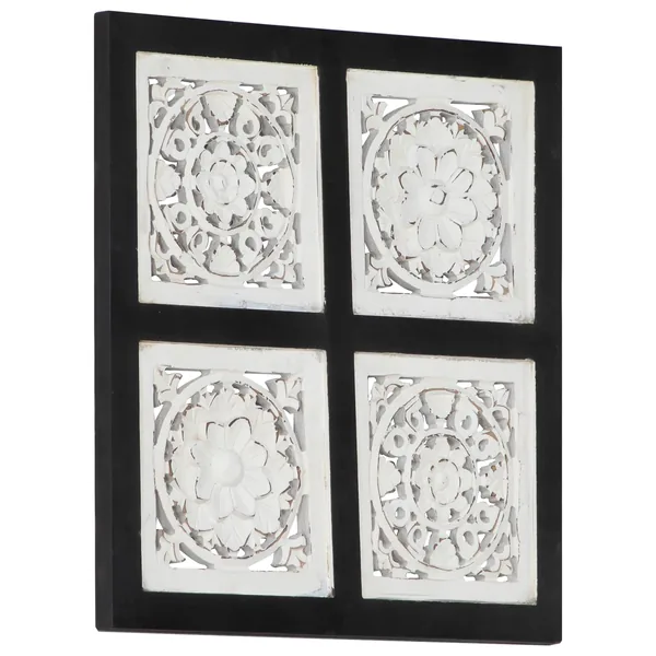 Décor artistique Noir et Blanc 40 x 40 x 1,5 cm