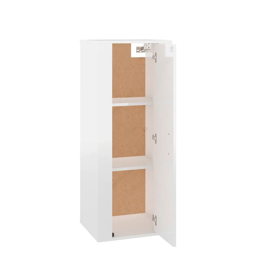 Meuble TV mural Blanc brillant 40x34,5x100 cm - 5